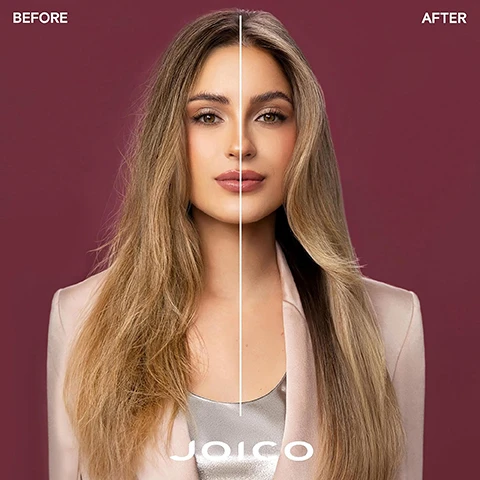 Image 2 - A split screen image shows a woman with frizzy hair on the left and smooth hair on the right with the text BEFORE on the left, AFTER on the right, and JOICO at the bottom. Image 3 - A tube of Joico Defy Damage Protective Masque hair product is shown next to marketing text that reads PROTECTIVE MASQUE for all hair types Deeply replenishes hair without weighing it down Prevents damage leaving it soft, shiny, and healthy-looking. Image 4 - Image of a Joico Defy Damage Protective Masque tube surrounded by elements representing ingredients including powder liquid drops and green leaves along with text labels Arginine Protective Lipid and Moringa Seed Oil and text on the tube reading Joico Defy Damage Protective Masque for bond strengthening & color longevity. Image 5 - A graphic shows the Joico Defy Damage routine with four products a shampoo conditioner masque and protective shield labeled DEF YDAMAGE ROUTINE Step 1 Shampoo Step 2 Condition / Treat Step 3 Treat. Image 7 - Three Joico Defy Damage hair products, including shampoo, conditioner, and masque, are arranged on geometric blocks in front of text that reads JOICO the joi of healthy hair Prevent daily damage, for loveable, healthy hair JOICO DEFY DAMAGE PROTECTIVE SHAMPOO JOICO DEFY DAMAGE PROTECTIVE CONDITIONER JOICO DEFY DAMAGE PROTECTIVE MASQUE.
