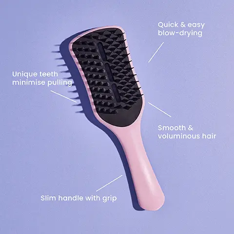 Image 1, Unique teeth minimise pulling Slim handle with grip Quick & easy blow-drying Smooth & voluminous hair Image 2,  23.6 cm 22.1 cm 6.9 cm TANGLE TEEZER 7.9 cm The Ultimate Blow-Dry The Ultimate Blow-Dry Large
