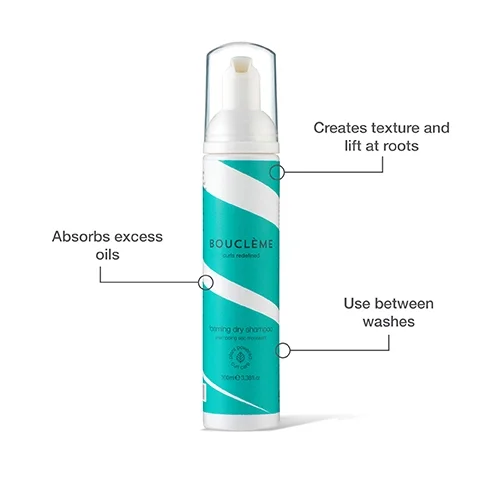 Creates texture and lift at roots, absorbs excess oils and use between washes