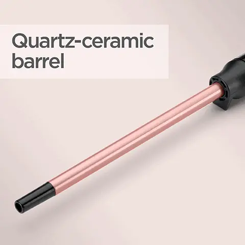 Image 1, quartz ceramic barrel. Image 2, 10mm ultra slim barrel. Image 3, 6 digital heat settings