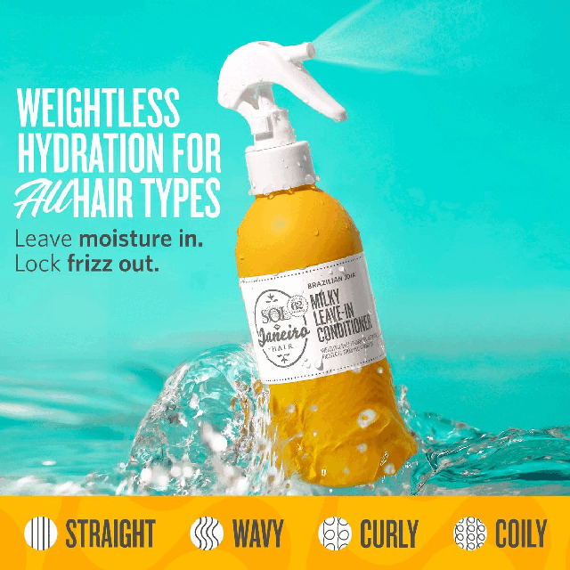 Image 1, WEIGHTLESS HYDRATION FOR ALL HAIR TYPES Leave moisture in. Lock frizz out. Straight, wavy, curly, coily Image 2, Featuring our iconic CHEIROSA 62 fragrance Image 3, BEFORE AFTER clinically proven to REPAIR SPLIT ENDS Karlie achieved these results by using the leave-in mist on damp hair before heat styling Image 4, BEFORE AFTER up to 230 HEAT PROTECTION Lynn achieved these results by using the leave-in mist on damp hair before heat styling Image 4, BEFORE AFTER up to 72 HOURS OF FRIZZ CONTROL Laura achieved these results by using the leave-in mist on damp hair before styling curls Image 5, HOW TO USE: Spray on damp hair before heat styling or air drying for weightless hydration, frizz control & heat protection + effortless detangling for all hair types Image 6, Achieve weightless moisture, up to 72-hour frizz control and HAIR THAT'S 2X AS STRONG