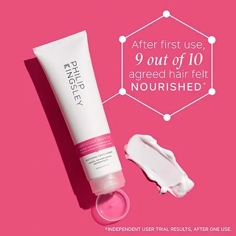 after first use, 9 out of 10 agreed hair felt nourished. *independent user trial results after one use