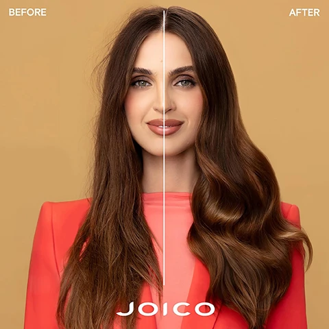 Image 2 - A split image shows a womans hair before and after treatment with frizzy hair on the left and smooth, shiny hair on the right, with visible text BEFORE AFTER JOICO. Image 3 - An image shows a bottle of Joico Youth Lock Blowout Crème next to text that reads BLOWOUT CRÈME for mature, brittle, unmanageable hair Restores youthful body and bounce Boosts natural glow and protects against humidity Protects from breakage during brushing and blow-drying JOICO YOUTH LOCK BLOWOUT CRÈME formulated with collagen CRÈME DE SÉCHAGE formulée avec du collagène CREMA PARA SECADO formulada con colágeno SmartRelease + Colligen 6 fl oz / 177 ml e. Image 4 - A bottle of Joico Youth Lock Blowout Crème is shown with ingredients and text about them: Arginine: Products containing this amino acid help protect hair and rebuild it from the inside out. Marine Collagen Buriti fruit oil: Helps add shine and moisture to hair, leaving it feeling moisturized. JOICO YOUTH LOCK BLOWOUT CRÈME formulated with collagen CRÈME DE SÉCHAGE formulée avec du collagène CREMA PARA SECADO formulada con colágeno SmartRelease + Collagen 6 fl oz U.S. / 177 ml e. Image 5 - The image displays the Joico YouthLock hair routine featuring four products arranged in three steps: Step 1 Shampoo showing a shampoo bottle, Step 2 Condition or Treat showing a conditioner tube and treatment masque tube with OR between them, and Step 3 Style showing a blowout creme bottle, with visible text reading YOUTHLOCK ROUTINE, Step 1 Shampoo, Step 2 Condition / Treat, OR, and Step 3 Style. Image 7 - Four Joico Youth Lock hair products are displayed on orange and white pedestals Love your hair at any age.