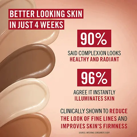 Image 1, BETTER LOOKING SKIN IN JUST 4 WEEKS 90% SAID COMPLEXION LOOKS HEALTHY AND RADIANT 96% AGREE IT INSTANTLY ILLUMINATES SKIN CLINICALLY SHOWN TO REDUCE THE LOOK OF FINE LINES AND IMPROVES SKIN'S FIRMNESS SOURCE: INTERNAL CONSUMER STUDY Image 2,  WEAR IT YOUR WAY FOR THE ULTIMATE SKIN GLOW MATCH IT WITH OUR MULTI-TASKER CONCEALER RIMMEL LONDON MULTI TASKER BETTER THAN FILTERS 20e1FLO Image 3,  SKIN-LOVING INGREDIENTS FOR SKIN THAT FEELS NOURISHED AND REVITALIZED NATURAL BIOPEPTIDES VITAMIN C VITAMIN E WEIRD FILTERS BETTER THAN TASKER MULTI RIMMEL BETTER THAN e RIMMEL MULTI TASKER BETTER THAN LTERS มากพ Image 4,  001 FAIR 002 FAIR LIGHT 003 LIGHT 004 LIGHT MEDIUM 6 SKIN- ADAPTING SHADES 005 MEDIUM 006 MEDIUM DEEP