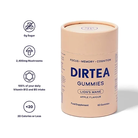 0g sugar, 3,000mg mushrooms, 100% of your daily vitamin B12 and B5 intake, 20 calories or less.