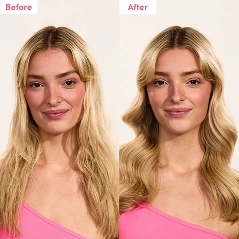 image 1, before and after. image 2, sweet repair shampoo and conditioner repairing haircare for damaged hair. step 1 = shampoo. step 2 = conditioner.