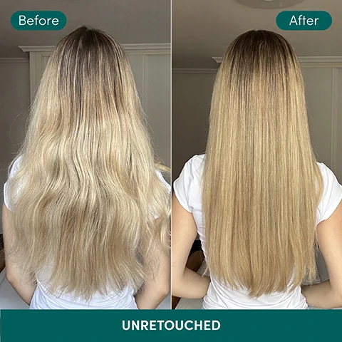 Image 1 - A split image shows a before and after view of a womans blonde hair from the back; on the left, her hair is wavy and frizzy with dark roots, and on the right, it is straight, smooth, and shiny, with the text Before, After, UNRETOUCHED. Image 2 - A microscopic image shows three stages of a hair strand: the top panel displays damaged cuticles with the text Before; the middle panel shows slightly improved cuticles with the text After 1 Use; and the bottom panel features significantly smoother cuticles with the text After 6 Uses, followed by the fine print *Using Bond Therapy Shampoo, Conditioner and Mask as part of a regimen. Image 3 - A dollop of clear, viscous liquid is shown on a white background with a dotted line pointing from the text to the liquid, which reads Rich, lathering shampoo formulated with Cutibond™ Repair Complex. Image 4 - A white Coco & Eve Pro Bond Shampoo bottle with a dark green cap is nestled among two large green leaves with water droplets, set against a blue background, displaying text on the left reading Cutibond™ Repair Complex, Checkmark Glucose-based technology helps create additional hydrogen and ionic bonds within hairs keratin structure, and Checkmark Vegetable protein-based ingredients reinforce, coat and protect the surface, while the bottle itself reads COCO & EVE BOND THERAPY PRO BOND SHAMPOO SHAMPOOING FORTIFIANT CUTIBOND™ REPAIR COMPLEX FOR DAMAGED & CHEMICALLY TREATED HAIR Net 280 ml / e 9.47 fl. oz. US. Image 5 - A person with long, wet, reddish-brown hair is combing it with a wooden comb, with text overlaying the image that reads Clinically proven on chemically treated hair 91% noticed fewer split ends* 91% agreed hair feels less damaged* *Clinically scored and evaluated by users with chemically damaged hair after using Bond Therapy Collection as a regimen after 15 days. Image 6 - A split image shows before and after views of light brown hair with blonde highlights; the left side is dull and wavy, the right side is smoother and shinier, with the text Immediate, clinically proven results. 91% agreed hair feels reinforced*. 82% noticed less hair breakage*. 95% agreed hair looked shinier*. *Clinically scored and evaluated by users with chemically damaged hair after using Bond Therapy Collection as a regimen. Image 7 - A white Coco & Eve shampoo bottle with a dark green cap rests on a split coconut, with some white product spilled on the coconut and a green leaf in the background, displaying the text Coco & Eve Bond Therapy Pro Bond Shampoo Shampooing Fortifiant Cutibond™ Repair Complex For Damaged & Chemically-Treated Hair Net 288 mL / e 9.47 fl. oz. US, along with the benefits Helps build back inner hair bonds for less breakage, Protects hair’s surface by helping to seal and reduce cuticle abrasion, and Noticeably boosts shine with ultra-hydrating Balinese botanicals. Image 8 - A Coco & Eve hair product comparison table titled Which shampoo & conditioner will you pick, features five product lines—Like a Virgin, Sweet Repair, Youth Revive, Boost Therapy, and Bond Therapy—each shown with a shampoo and conditioner bottle set in varying colors, and details on what each is Best for and its Function: Like a Virgin (pink bottles with green caps) is for Dry & dehydrated hair to provide 26x more hydration for hair that always looks silky, shiny & soft; Sweet Repair (pink bottles with red caps) is for Hair damaged by heat styling, brushing and daily wear & tear to Repair and restore damaged hair; Youth Revive (light blue bottles with dark blue caps) is for Weak, aging hair to Boost shine, strength and volume; Boost Therapy (light purple bottles with dark purple caps) is for Naturally fine thinning hair to Nourish hair with 24 hour volumizing effect; and Bond Therapy (white bottles with green caps) is for Colored, bleached & chemically damaged hair to Reinforce hair bonds for stronger strands with less breakage.