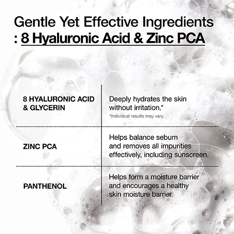 Image 1 - A white image with translucent bubbles displays a list of skincare ingredients and their benefits: Gentle Yet Effective Ingredients: 8 Hyaluronic Acid & Zinc PCA; 8 Hyaluronic Acid & Glycerin Deeply hydrates the skin without irritation. *Individual results may vary. Zinc PCA Helps balance sebum and removes all impurities effectively, including sunscreen. Panthenol Helps form a moisture barrier and encourages a healthy skin moisture barrier. Image 2 - A hand squeezes a silver tube of cleanser, dispensing white foamy product into an open palm against a blue background, and the image features the title How To Apply, followed by instructions: 1. Apply an adequate amount of cleanser. 2. Create enough foam and gently massage your entire face. Can be used every day, AM & PM., with the cleanser tube labeled HYALURONIC ACID & PANTHENOL ANUA 8 HYALURONIC ACID HYDRATING GENTLE FOAMING CLEANSER ANUA NETTOYANT MOUSSANT DOUX HYDRATANT A LACIDE HYALU 120 ML / 4.05 FL. OZ. Image 3 - A clear bottle of Anua Heartleaf 77 Soothing Toner appears wet with water droplets, displayed with the text HEARTLEAF 77 SOOTHING TONER Daily Soothing Toner For Hydrated Skin, and bottle details Anua 77+ HEARTLEAF 77+ HYALURON 250 mL / 8.45 FL. OZ. Image 4 - A white bottle of Anua skincare toner is shown to the right with water splashing around it, and text promoting the product reads Daily Soothing Toner For Hydrated Skin, 77% HEARTLEAF WATER Hydrates & soothes irritated, sensitive skin, MOISTURE LOCKING POWER Infused with 7 Hyaluronic Acid derivatives to deeply hydrate and retain moisture, FOR ALL SKIN TYPES Low-Irritation Tested, *Irritated skin caused by heat and dryness, and text on the bottle label says Anua 77+ HEARTLEAF 77+ HYALURON ANUA HEARTLEAF 77 SOOTHING TONER ANUA HEARTLEAF 77 TONIQUE APAISANT Soothing gentle toner great for everyday use, Made with heartleaf water for even texture and hydration, 500 ML / 16.90 FL. OZ. Image 5 - The image shows a comparison of Anua serum bottles, with an original clear glass bottle on the left and a renewed red opaque bottle on the right, accompanied by text NEW LOOK, SAME FORMULA, Packaging may vary depending on time of order, ORIGINAL, Anua Niacinamide 10% + TXA 4% Serum 30 mL / 1.01 fl. oz., RENEWED, Anua 10+, and Anua Niacinamide 10 + TXA 4 Serum 30 mL / 1.01 fl. oz. Image 6 - A red and white Anua serum bottle with a dropper is displayed amidst pink liquid drops, with visible text Niacinamide 10 + TXA 4 Serum, This lightweight non-sticky watery serum is best for #Improving_skin_clarity #Radiant_glowy_skin, and 30 ML / 1.01 FL. OZ. Image 7 - A white and dark green tube of Anua Heartleaf Silky Moisture Sun Cream stands on a white background with cream streaks, featuring visible text HEARTLEAF SILKY MOISTURE SUN CREAM, Anua, Keep things simple, 어성초 어성초 실키 모이스쳐 선크림, SPF 50+ PA++++, #Korean Sunscreen, #Chemical SPF, #Skin Soothing, #No White Cast, #Non-Sticky, and a small note that Packaging may differ depending on region or version. Image 8 - A hand holds a white and green tube of Anua Heartleaf Silky Moisture Sun Cream with text on the left reading Gentle SPF: Powerful Protection, 0.3% HEARTLEAF EXTRACT Soothes irritated skin and calms skin, 0.7% PANTHENOL Hydrates and soothes skin, SKIN-FRIENDLY FORMULA Tested low irritation, and a footnote Packaging may differ depending on region or version, while the tube itself displays Anua, Keep things simple, HEARTLEAF SILKY MOISTURE SUN CREAM, 아누아 어성초 실키 모이스쳐 선크림, and SPF 50+ PA++++.