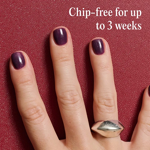 Image 1 - A hand with fingers painted in dark purple nail polish and wearing a silver ring, set against a textured red background, displays the text Chip-free for up to 3 weeks. Image 2 - A persons hands with light pink nail polish and a gold knot ring are holding a dark brown bag, with the text Cures in 60 seconds visible at the bottom. Image 3 - A person wearing a brown leather jacket over a grey and white striped sweater, with hands clasped at chest level showing dark purple nail polish, and light colored pants, with text in the bottom right corner that reads Removes in 10 minutes. Image 4 - Two smiling women interact in front of white lockers; the woman on the right has dark purple nail polish on her hand resting on a locker, while the woman on the left has light pink nails and wears glasses; text on the upper right reads Applies like a normal polish, and a sticker on a locker displays מספר לוקר 202 LOCKERIM לוקרים לכל מטרה 1599-54-54-50 www.lockerim.co.il. Image 5 - A black Mylee gel polish bottle with its brush extended, dripping vibrant red polish, is surrounded by text listing its features: LASTS UP TO 3 WEEKS, CURES IN 30-60 SECONDS, HEMA - FREE, NO DRY TIME - CURES UNDER LED LAMP, REMOVES IN 10 MINUTES, APPLIES LIKE NORMAL POLISH, VEGAN. Image 6 - An image titled Step by step illustrates a four-stage gel nail polish application process: 01 PREP, showing a nail being filed, with instructions File to shape and use a buffing block to remove shine from the nail plate, Wipe your nails with a dash of 2-In-1 Prep & Wipe to remove any oils; 02 BASE, depicting a base coat application and an LED lamp labeled 30-60 secs, with text Apply a thin layer of Base Coat to your nails and cure for 60 seconds using an LED Lamp to lock it in; 03 COLOUR, showing gel polish application and an LED lamp labeled 30-60 secs, with text Brush on your favourite Gel Polish shade and cure after each layer, Build up the colour to your desired look - one coat at a time; and 04 FINISH, showing a shiny finished nail, with text Seal the deal with a Top Coat and cure for 60 seconds, Wash your hands, apply Cuticle Oil, moisturise, and enjoy your salon-quality mani for up to 3 weeks!