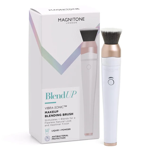 Идеальное нанесение и растушевка с MAGNITONE London BlendUp! Кисть для макияжа Vibra-Sonic Makeup Brush — White