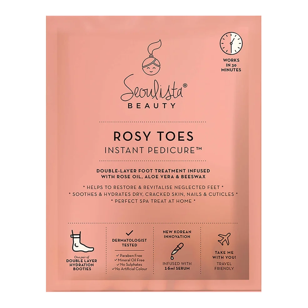 Маска для стоп Seoulista Beauty Rosy Toes Instant Pedicure Image 1