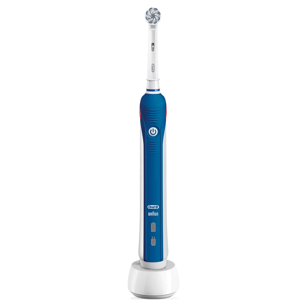 Oral B Pro 2 Sensi UltraThin Power Handle Electric Toothbrush - Blue Image 1