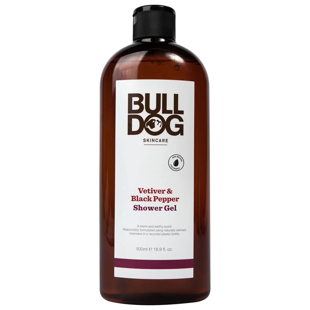 Bulldog Black Pepper & Vetiver Shower Gel 500ml Image 1