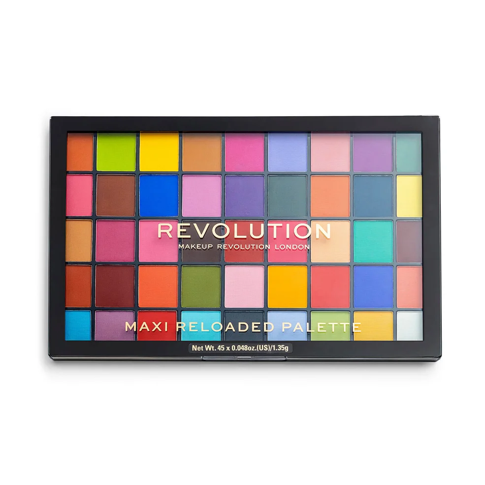 Палетка теней для век Makeup Revolution Maxi Reloaded Palette, палетка Monster Mattes Image 1