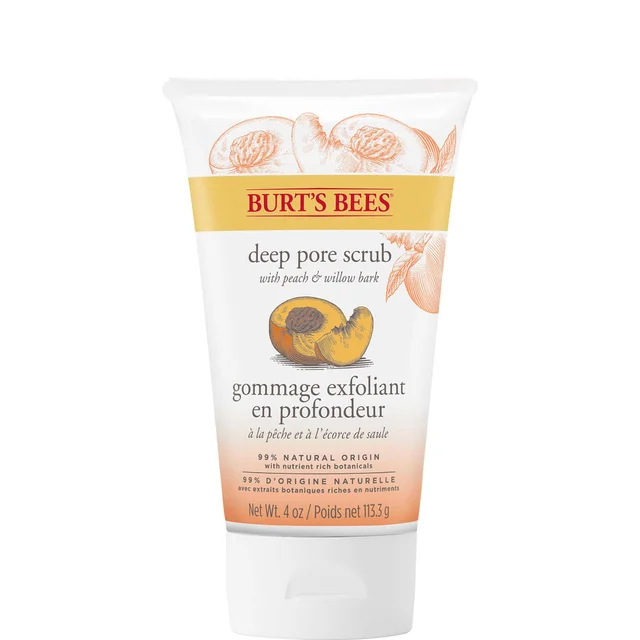 Скраб для лица Burt's Bees Peach & Willowbark Deep Pore Scrub (4 унции / 110 г)