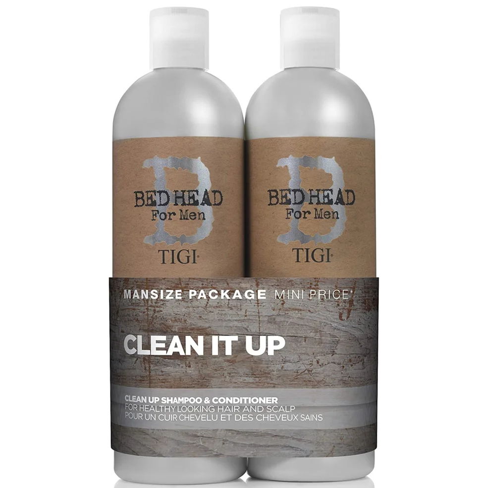 Набор средств для мужчин TIGI B For Men Clean Up Tween Duo 2 x 750 мл Image 1