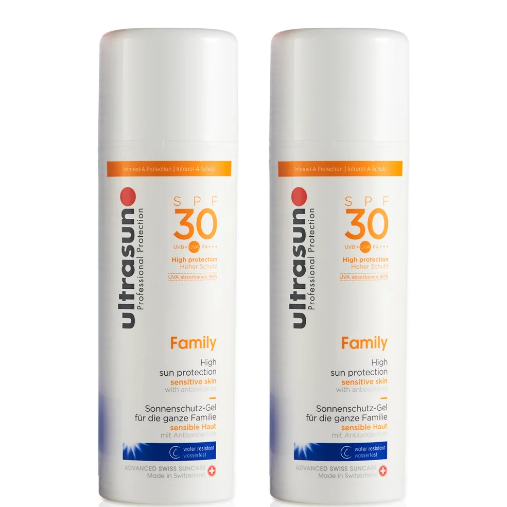 Набор солнцезащитных лосьонов для всей семьи Ultrasun Family SPF 30 - Super Sensitive Duo (2 x 150 мл) Image 1