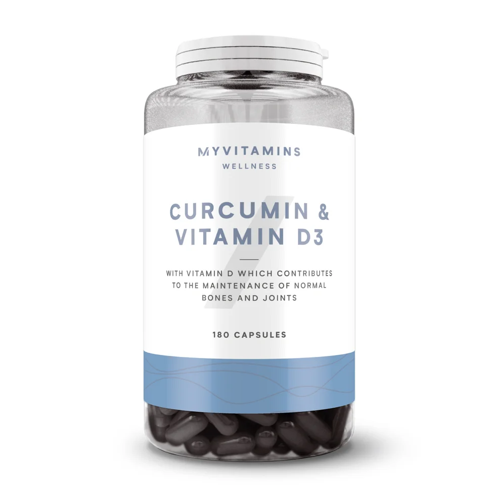 Myvitamins Curcumin & Vitamin D Capsules, 60 Capsules Image 1