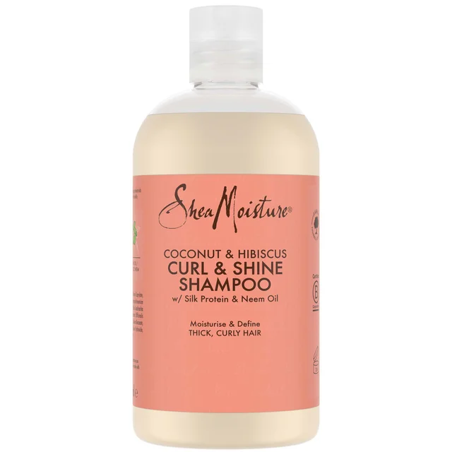 Shea Moisture Coconut & Hibiscus Curl & Shine Shampoo Шампунь для волос 379мл