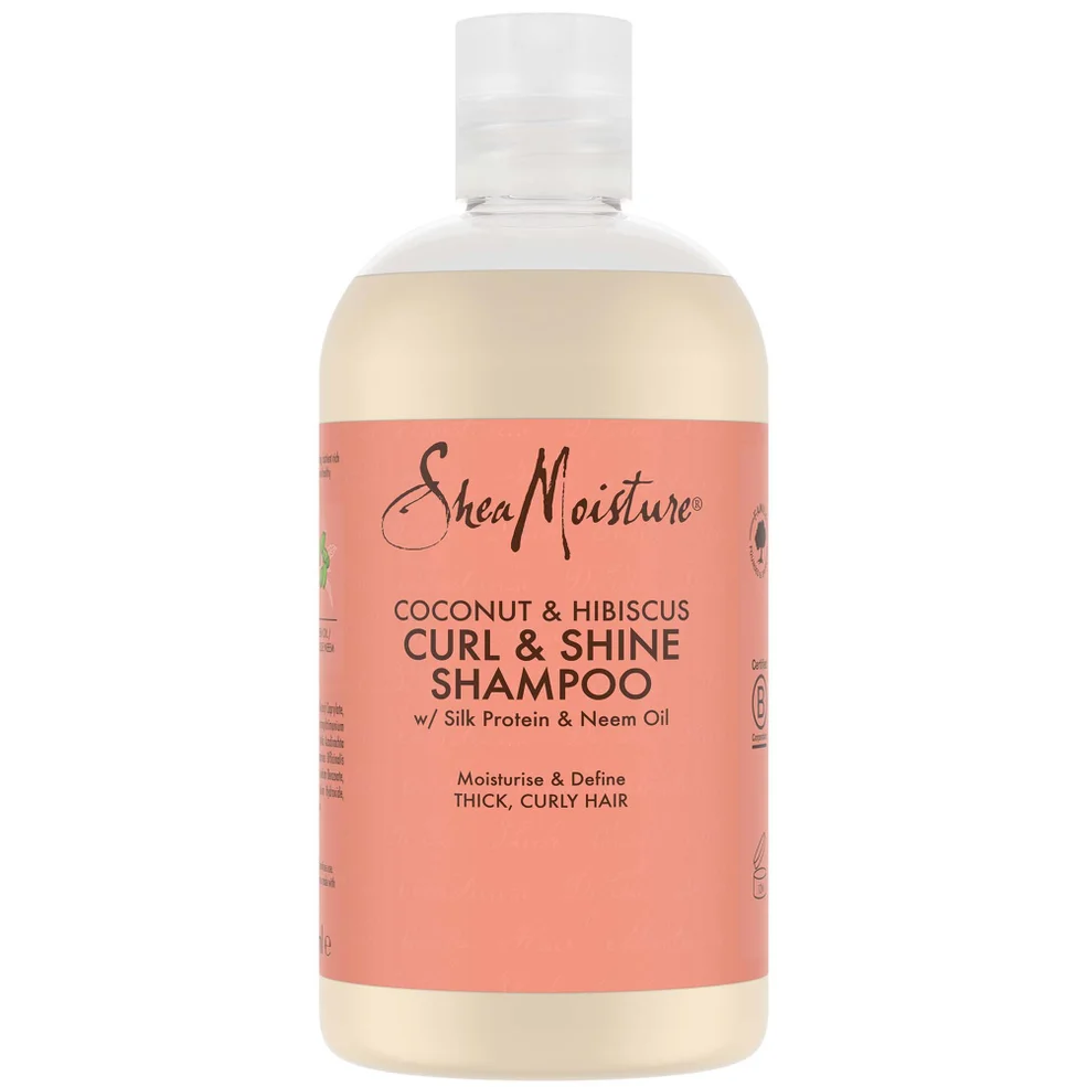 Shea Moisture Coconut & Hibiscus Curl & Shine Shampoo Шампунь для волос 379мл Image 1