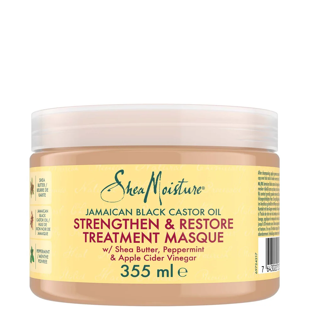 Shea Moisture Jamaican Black Castor Oil Strengthen, Grow & Restore Treatment Masque Восстанавливающая маска 340g Image 1