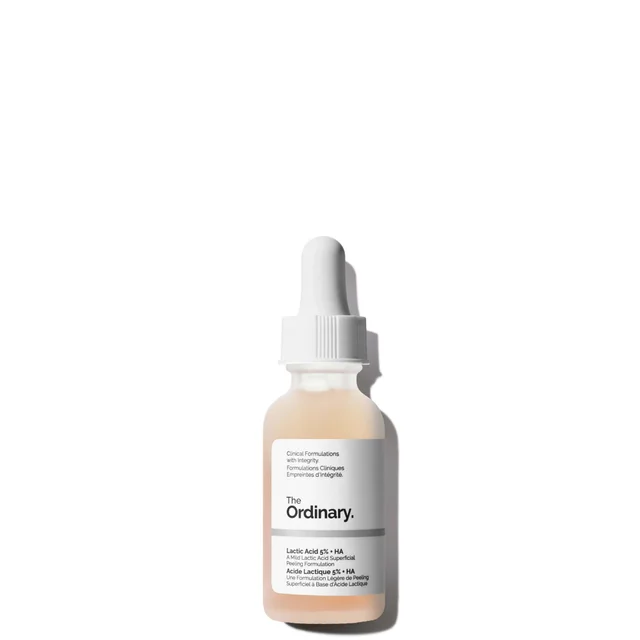 Сыворотка-пилинг с молочной кислотой The Ordinary Lactic Acid 5% + HA 2% Superficial Peeling Formulation, 30 мл