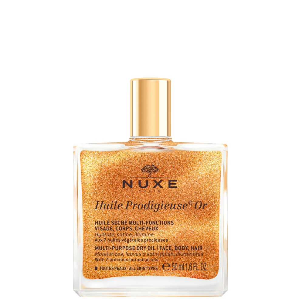 Золотое масло для лица, тела и волос NUXE Huile Prodigieuse Golden Shimmer Multi Usage Dry Oil 50 мл Image 1