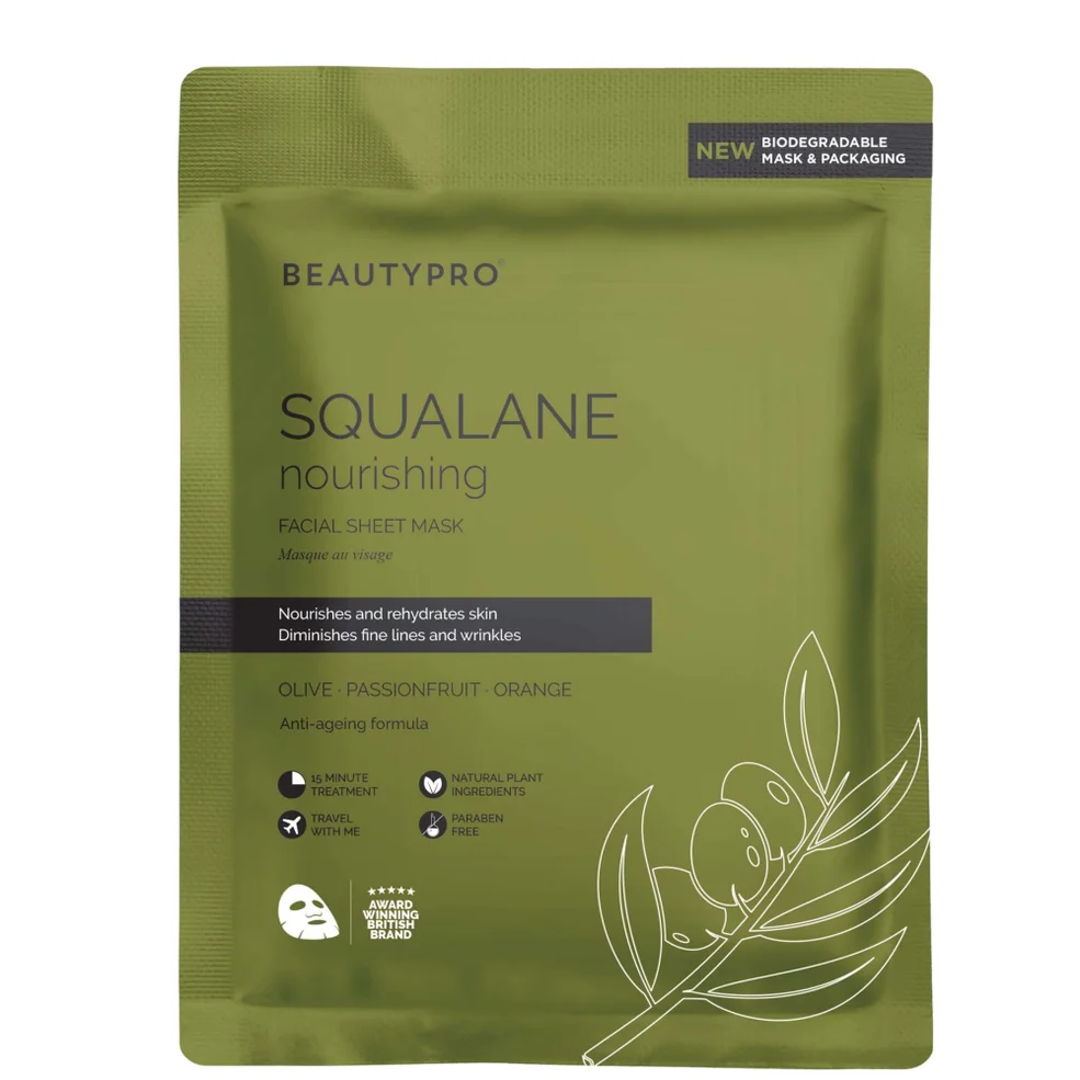 Питательная коллагеновая тканевая маска с экстрактом оливы BeautyPro Nourishing Collagen Sheet Mask with Olive Extract Image 1