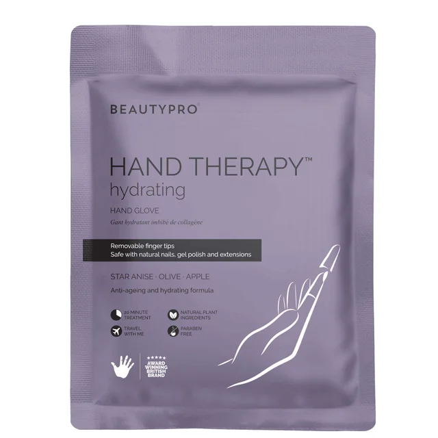 Маска для рук с коллагеном BeautyPro Hand Therapy Collagen Infused Glove with Removable Finger Tips (1 пара)
