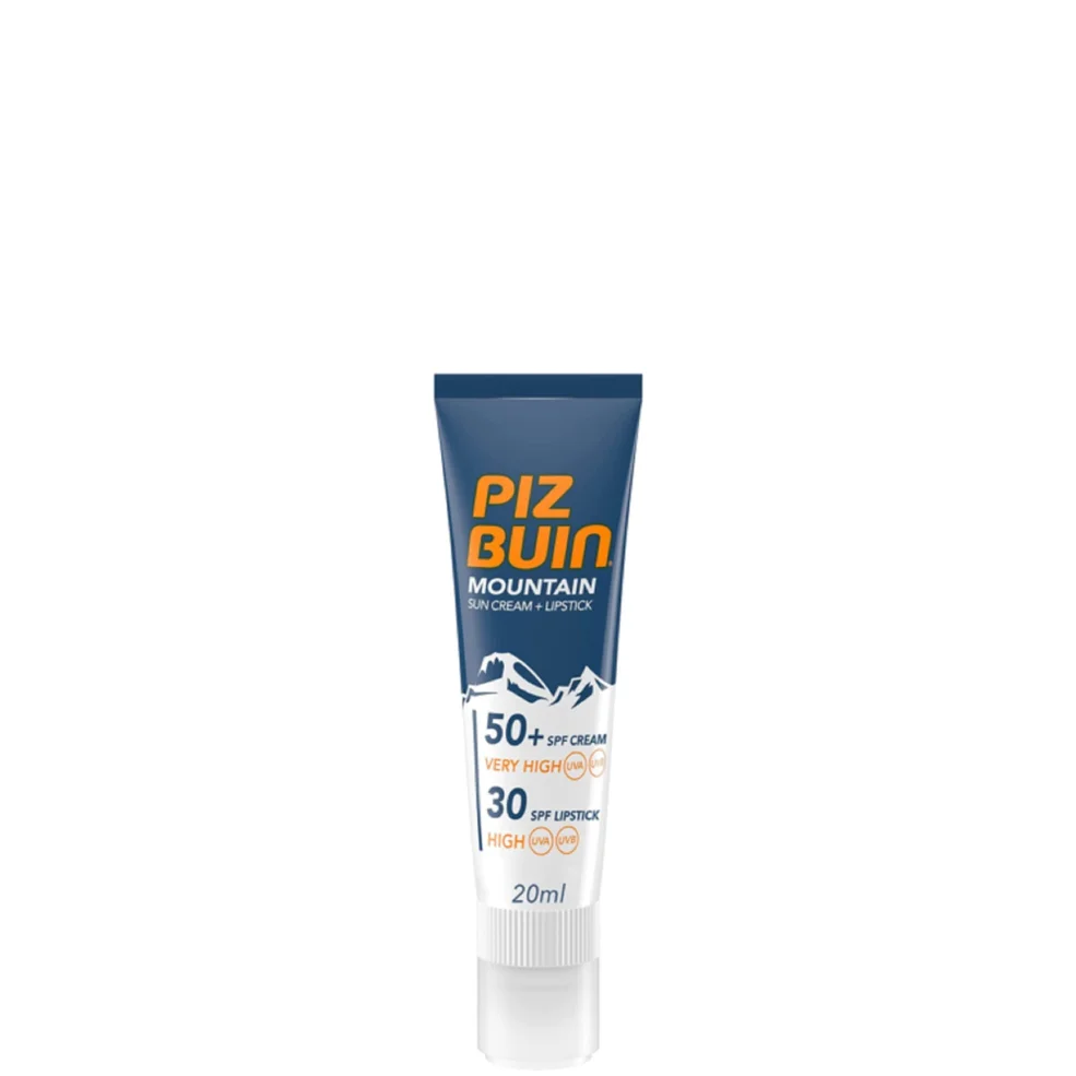 Солнцезащитный крем для лица и губ Piz Buin Mountain Sun Cream and Lipstick - Very High SPF50+ Image 1