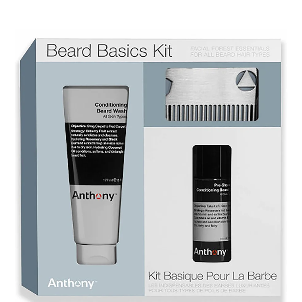 Базовый набор средств для ухода за бородой Anthony Beard Basics Kit Image 1