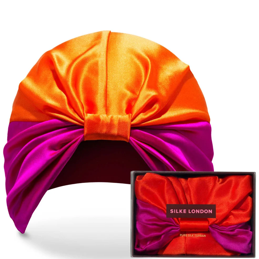 Тюрбан для волос SILKE Hair Wrap The Poppy - Pink and Orange Image 1