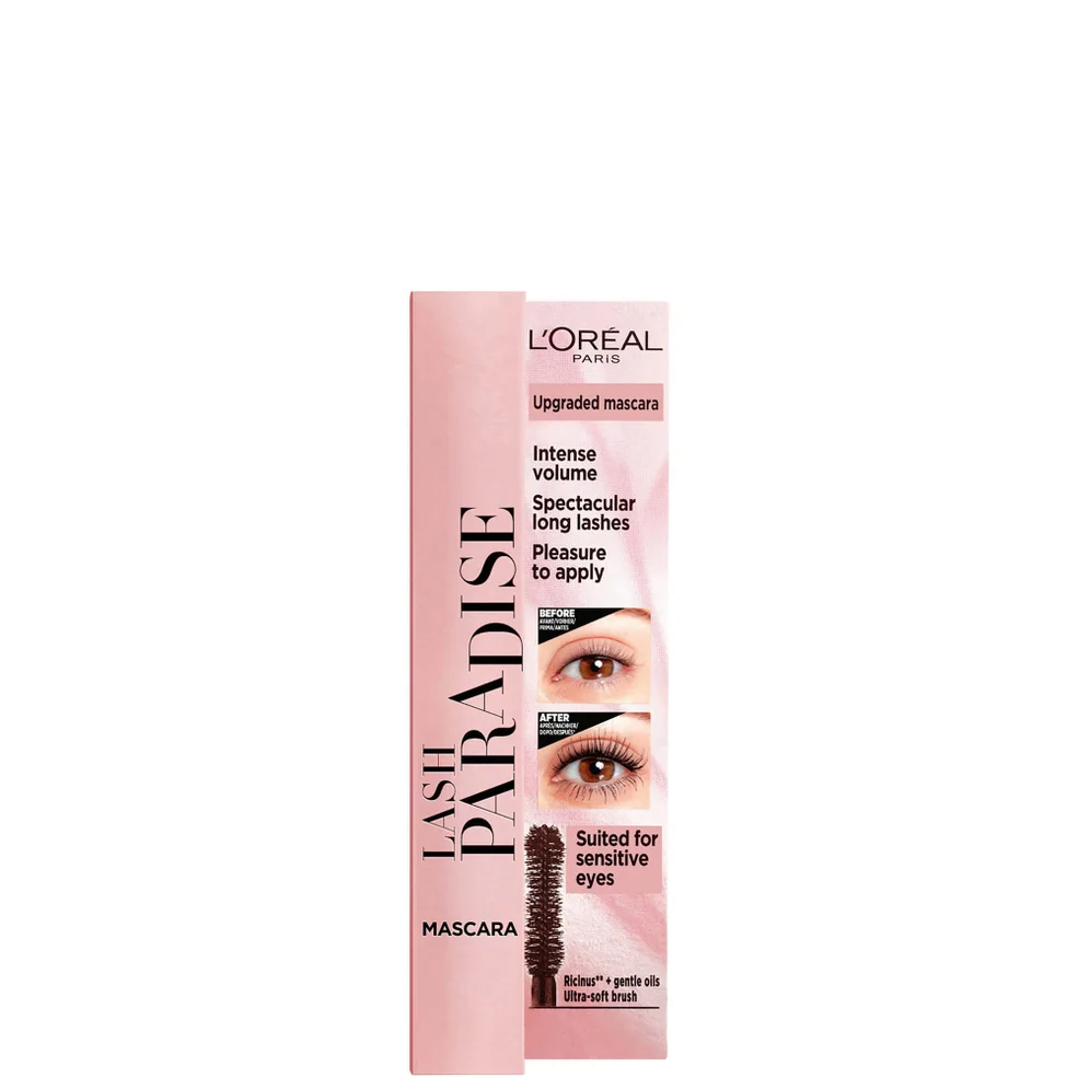 L’Oréal Castor Oil-Enriched Paradise Volumising Mascara - Black 6.4ml Image 1