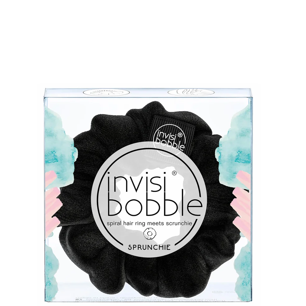 Тканевая резинка-браслет для волос invisibobble Sprunchie Spiral Hair Ring Scrunchie - True Black Image 1