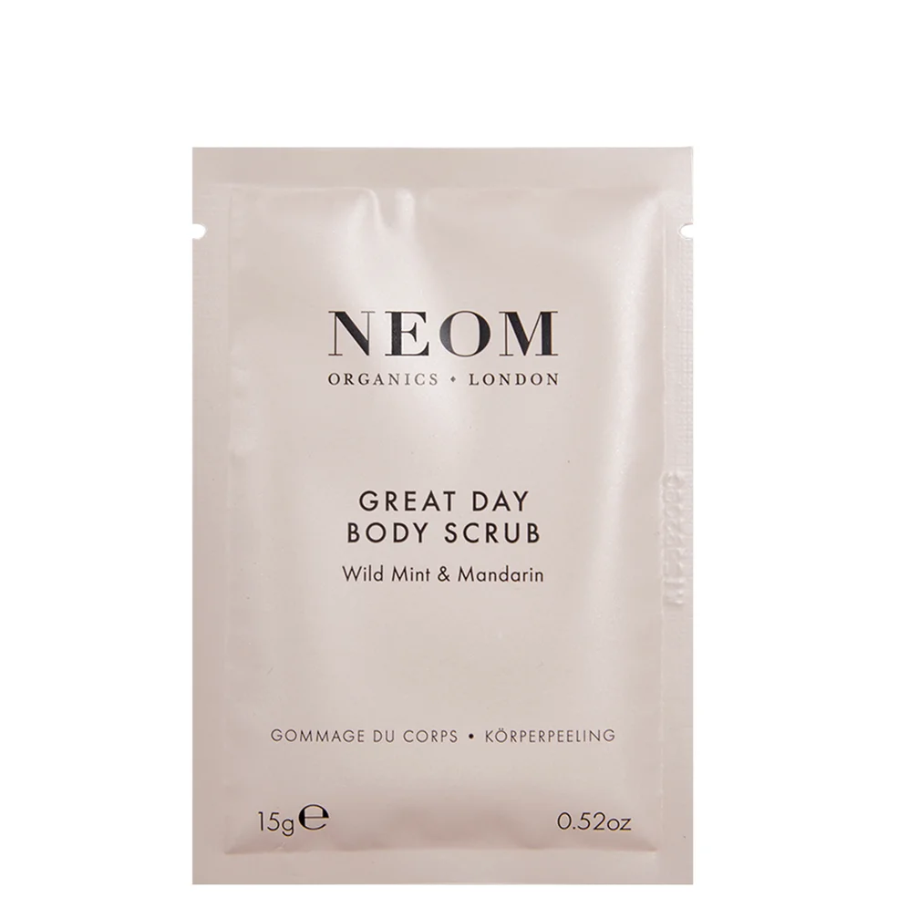 NEOM Great Day Body Scrub Sachet 15g Image 1