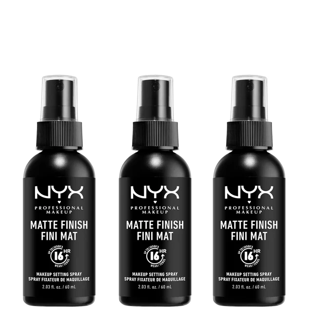 Набор фиксирующих спреев для макияжа NYX Professional Makeup Matte Setting Spray, 3 шт