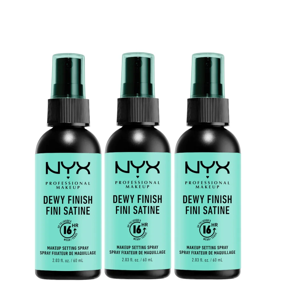 Набор фиксирующий спреев для макияжа NYX Professional Makeup Dewy Setting Spray, 3 шт Image 1