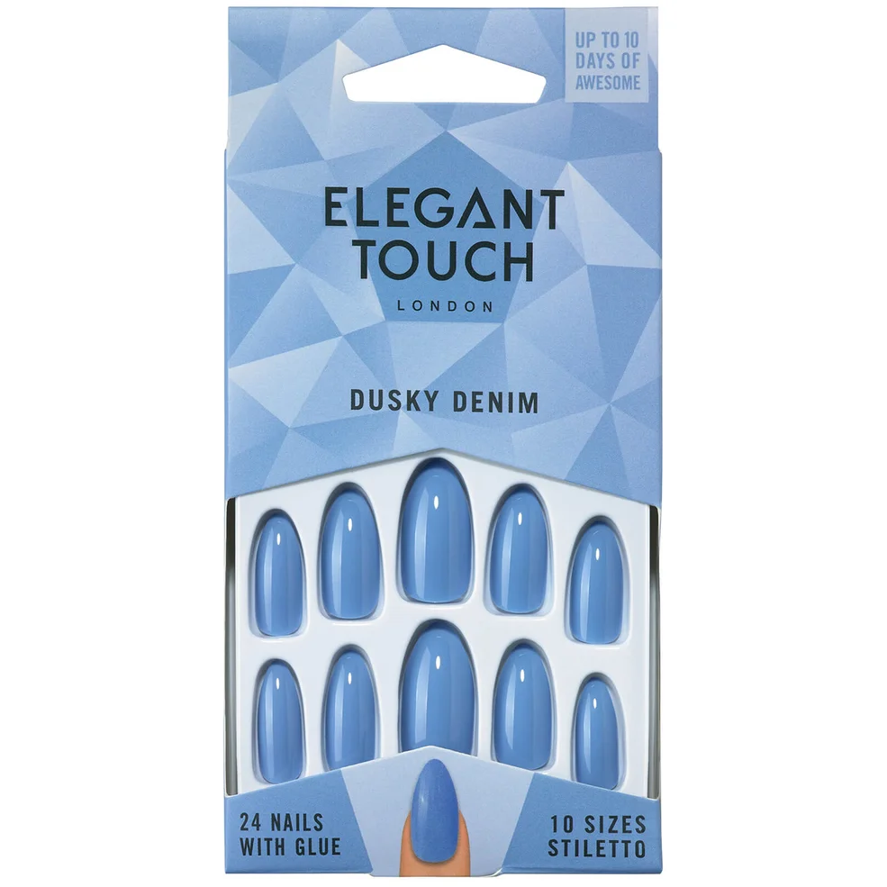 Elegant Touch Polished Core Nails - Dusky Denim Image 1