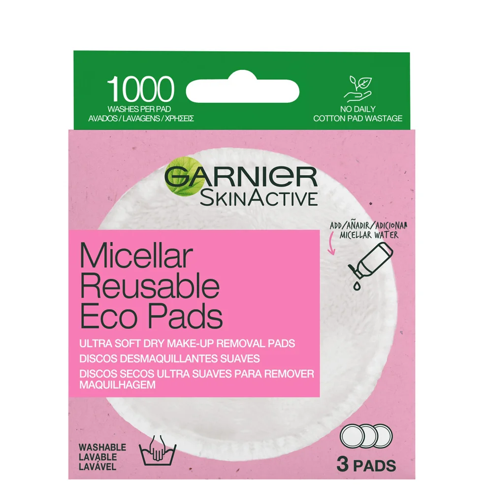 Garnier Micellar Reusable Make-up Remover Eco Pads Image 1