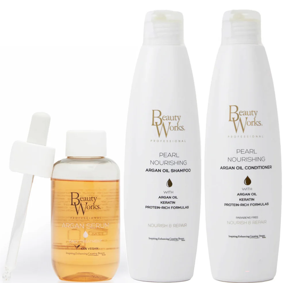 Beauty Works Pearl Nourishing Argan Oil Trio Image 1