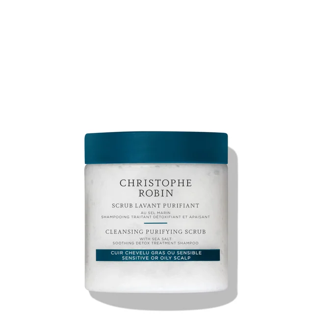 Очищающий скраб для кожи головы с морской солью Christophe Robin Cleansing Purifying Scrub with Sea Salt, 75 мл