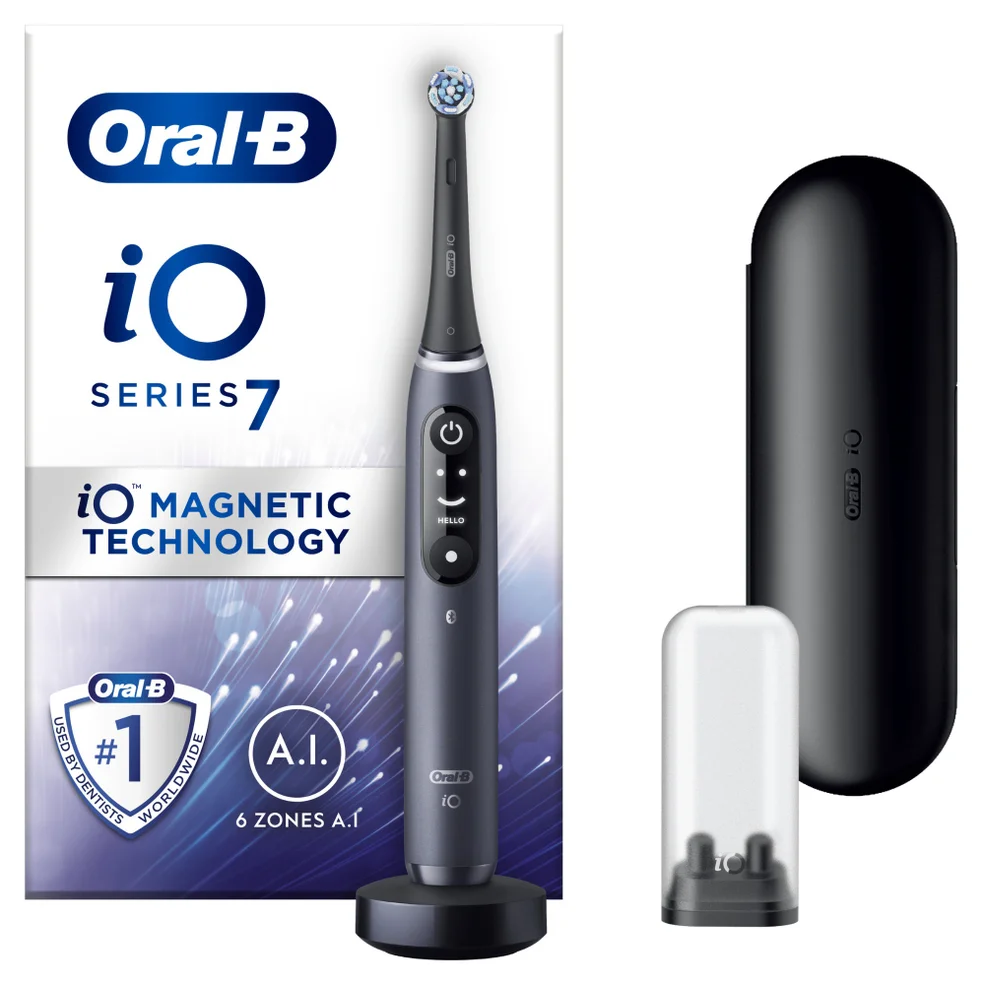 Oral B iO - 7 - Black Electric Toothbrush Designed by Braun Image 1