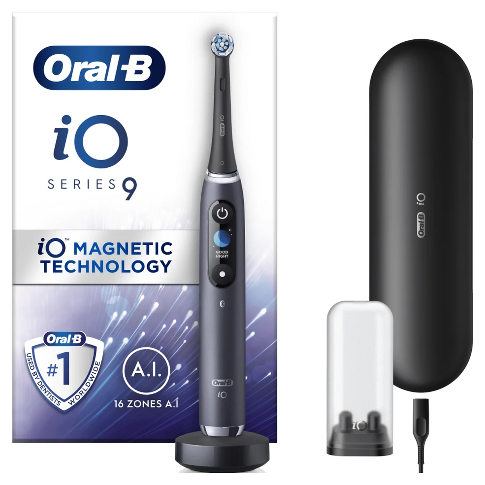 Oral B iO - 9 - Electric Toothbrush Black Designed by Braun Image 1