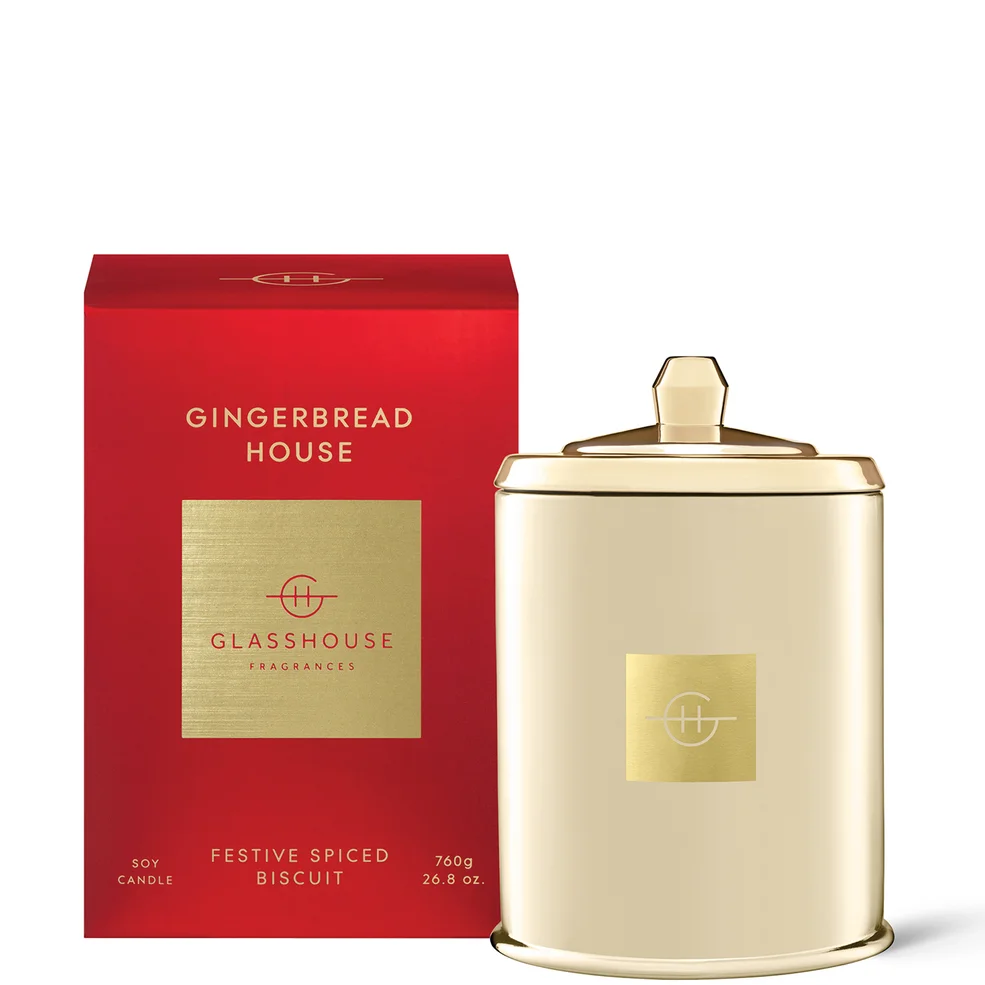 Ароматическая свеча Glasshouse Fragrances Gingerbread House Candle, 760 г Image 1