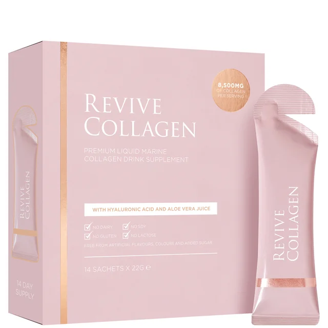 Revive Collagen Premium Liquid Hydrolysed Marine Collagen Drink - 14 Sachets