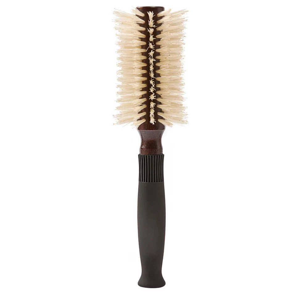Christophe Robin Pre-Curved Blowdry Hairbrush with Natural Boar-Bristle and Wood - 12 Rows Image 1