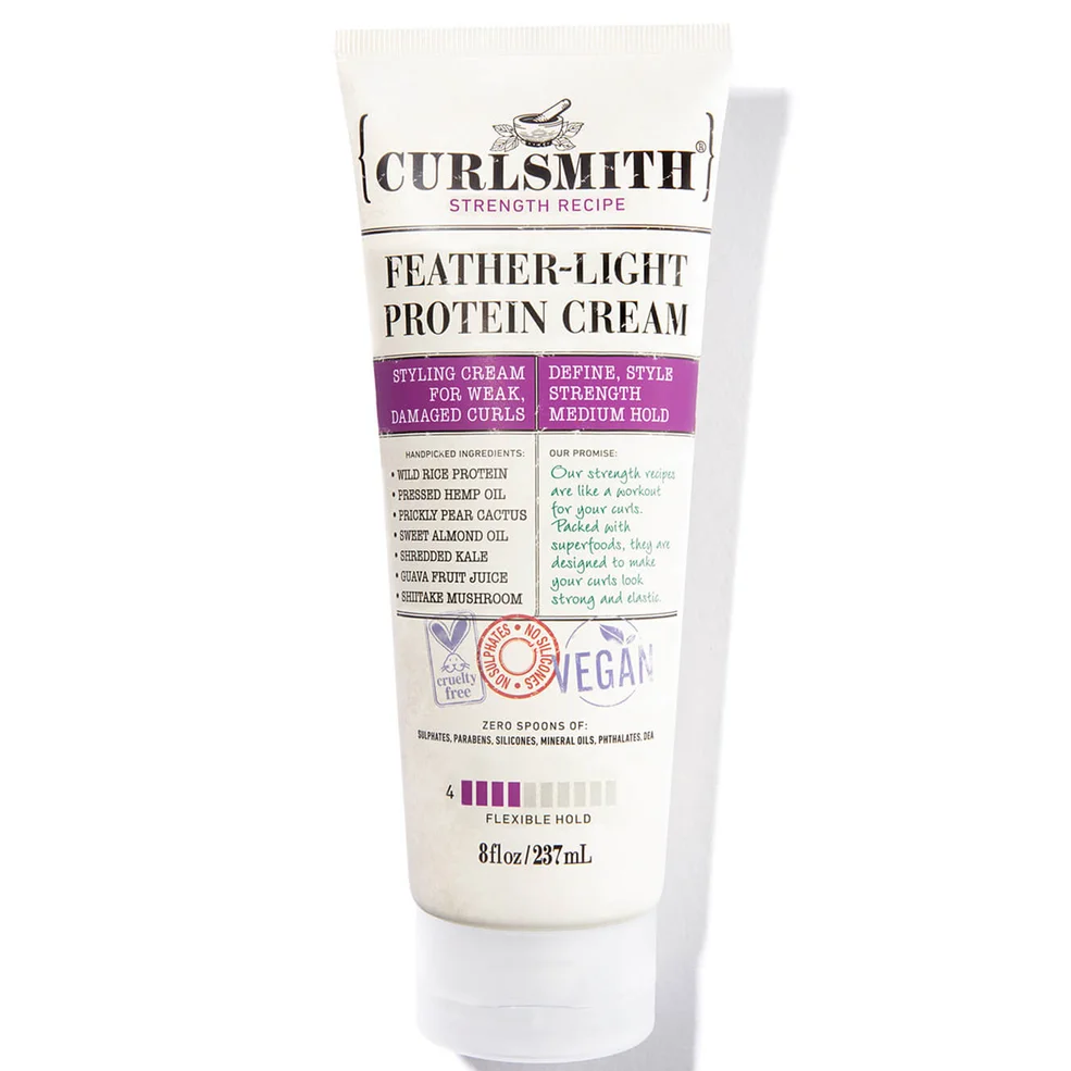 Крем для кудрявых волос с протеинами Curlsmith Featherlight Protein Cream, 237 мл Image 1
