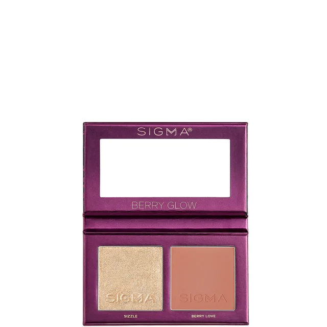 Палетка из румян и хайлайтера Sigma Berry Glow Cheek Duo