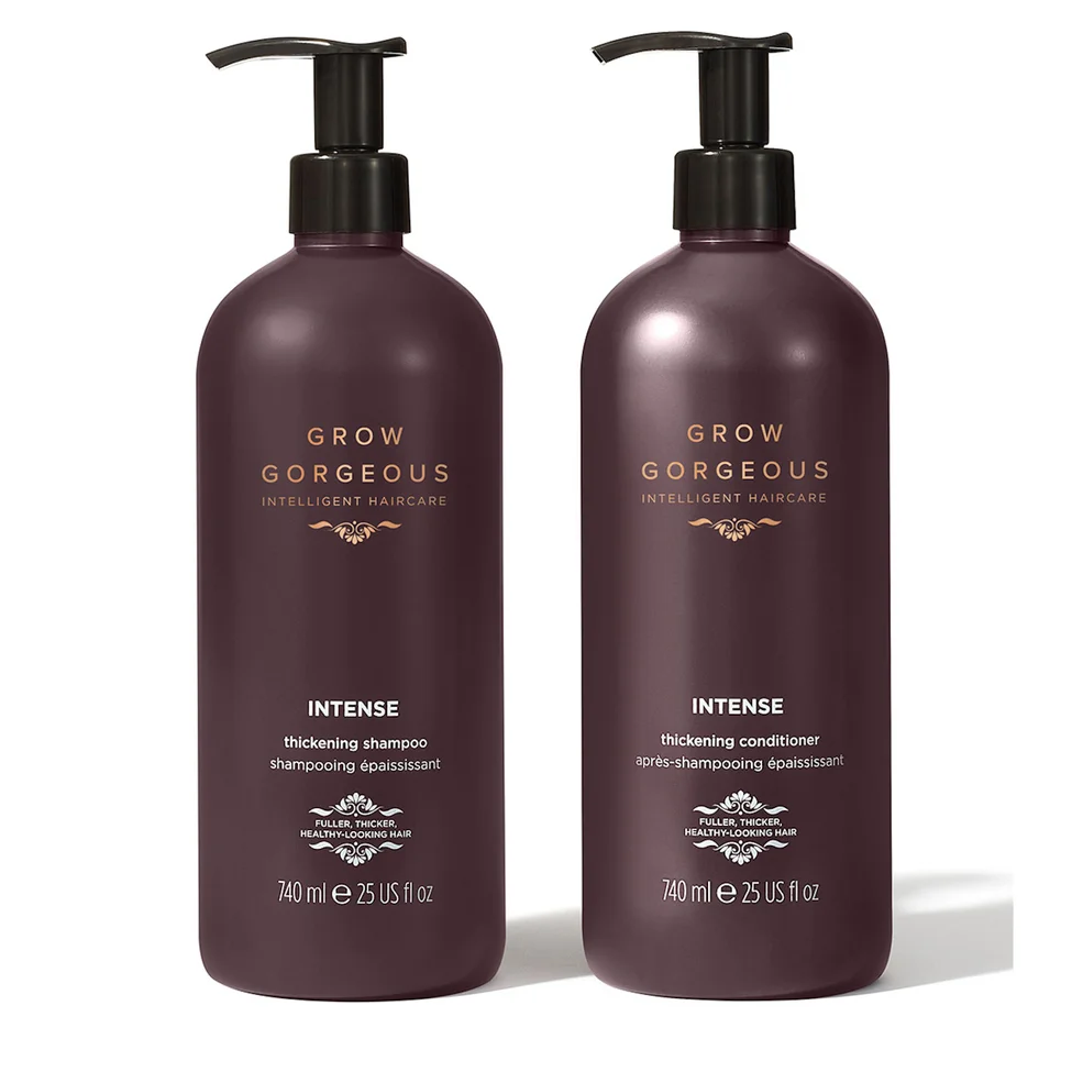 Набор средств по уходу за волосами Grow Gorgeous Supersize Intense Thickening Shampoo and Conditioner Bundle Image 1