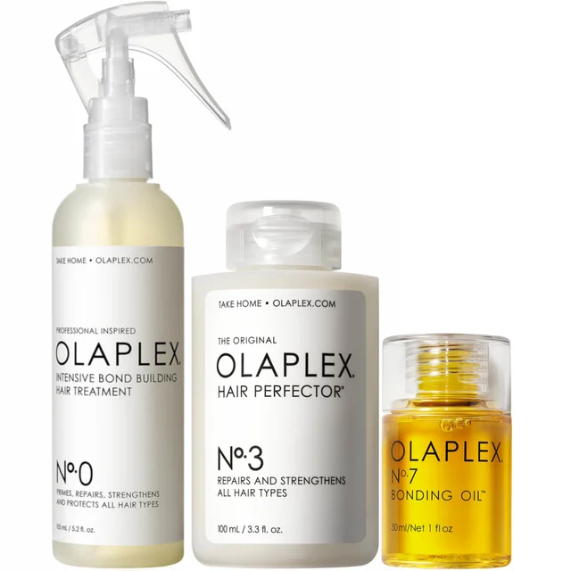 Набор средств по уходу за волосами Olaplex Bundle - №0, №3, №7